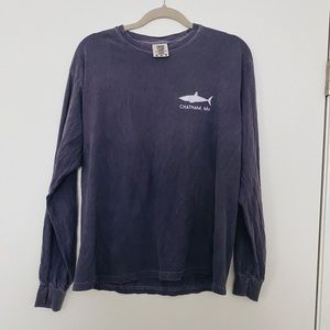 Long sleeve purple tee